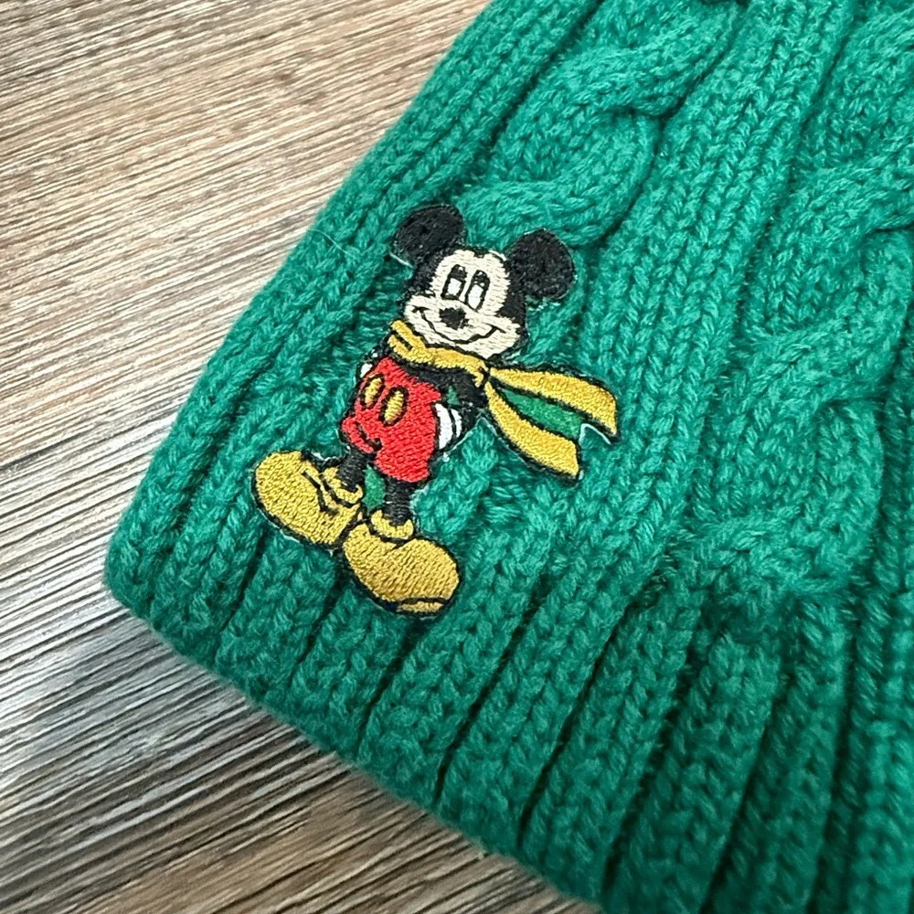 Disney Mickey Mouse Infant Green Knit Hat